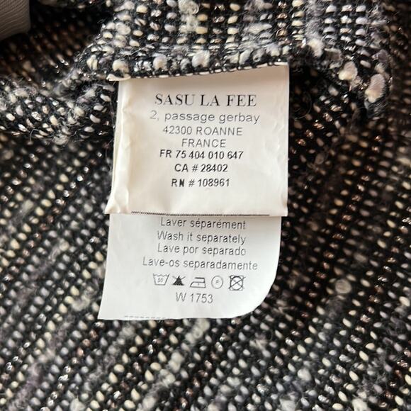 Authentic French LA FEE MARABOUTEE Wool Blend Vintage Dress - Size 38 - Picture 10 of 15